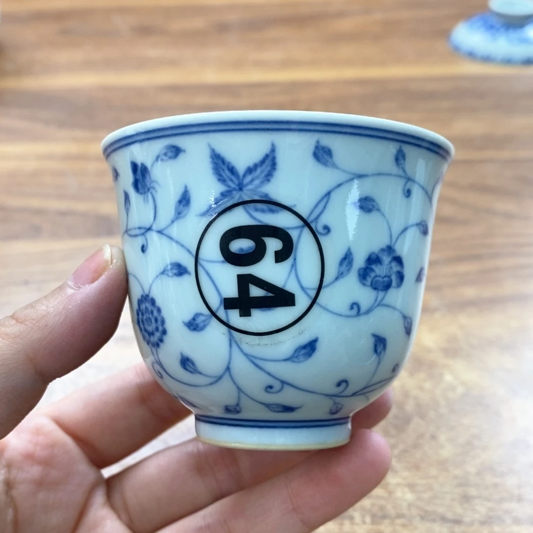 手工手绘柴窑单杯