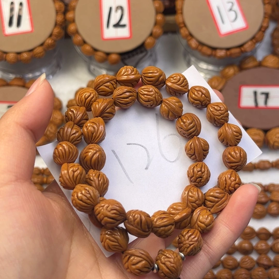 手串桃核龙纹桃核手持肚卡11小金豆