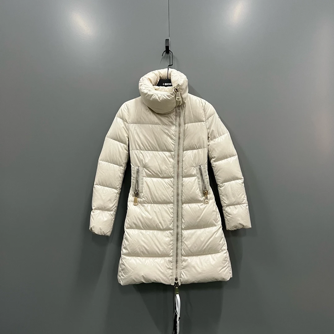 95新 MONCLER tt10 白色长款羽绒服 0码 /95新/013043
