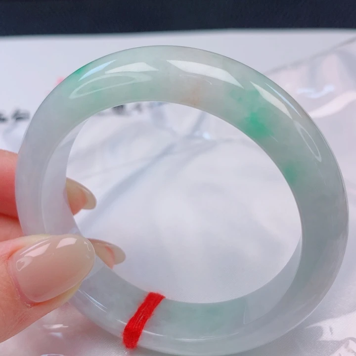 翡翠未镶嵌手镯55圈口