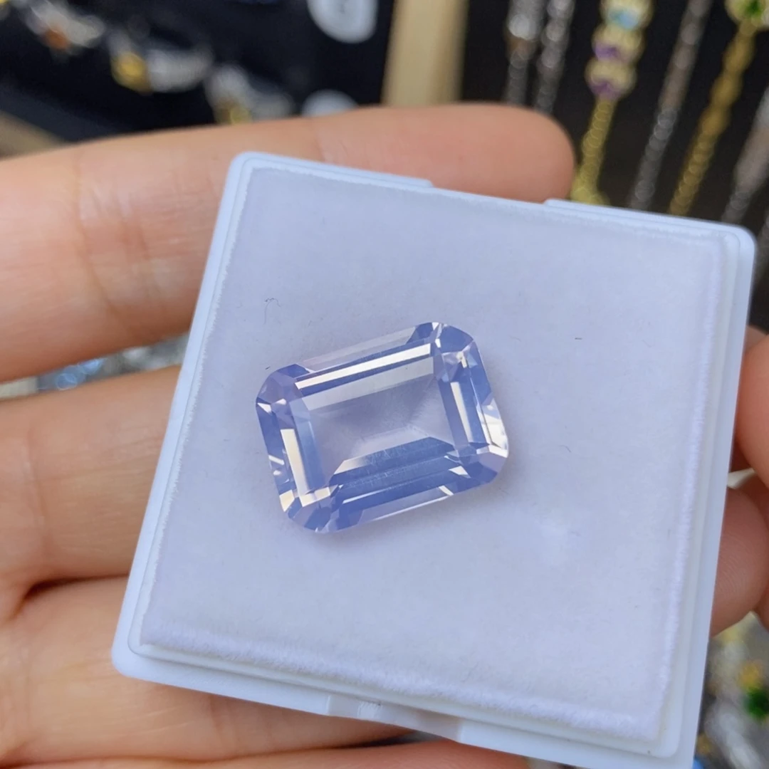 水晶珠宝半成品未镶嵌薰衣草