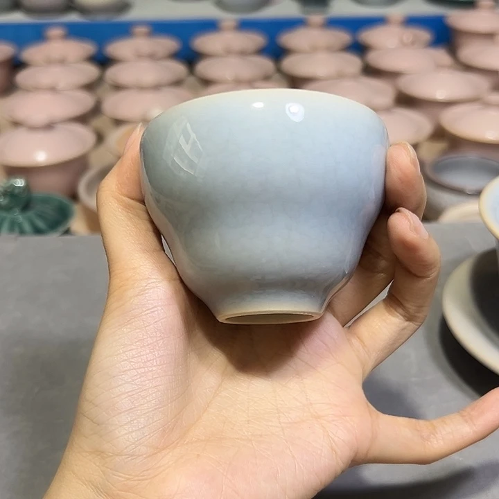 龙泉云间青瓷小米茶器