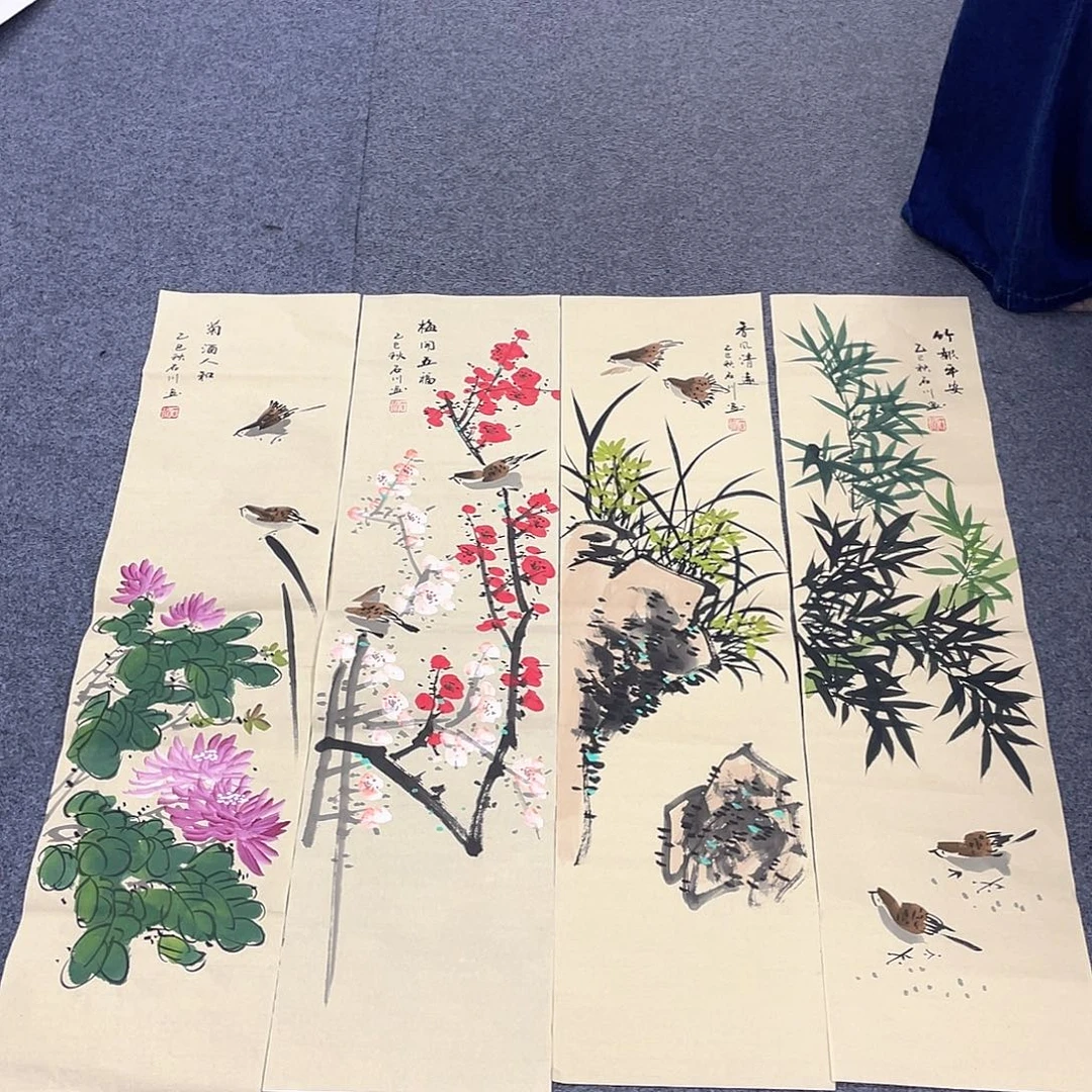 国画作品小姐姐放漏…