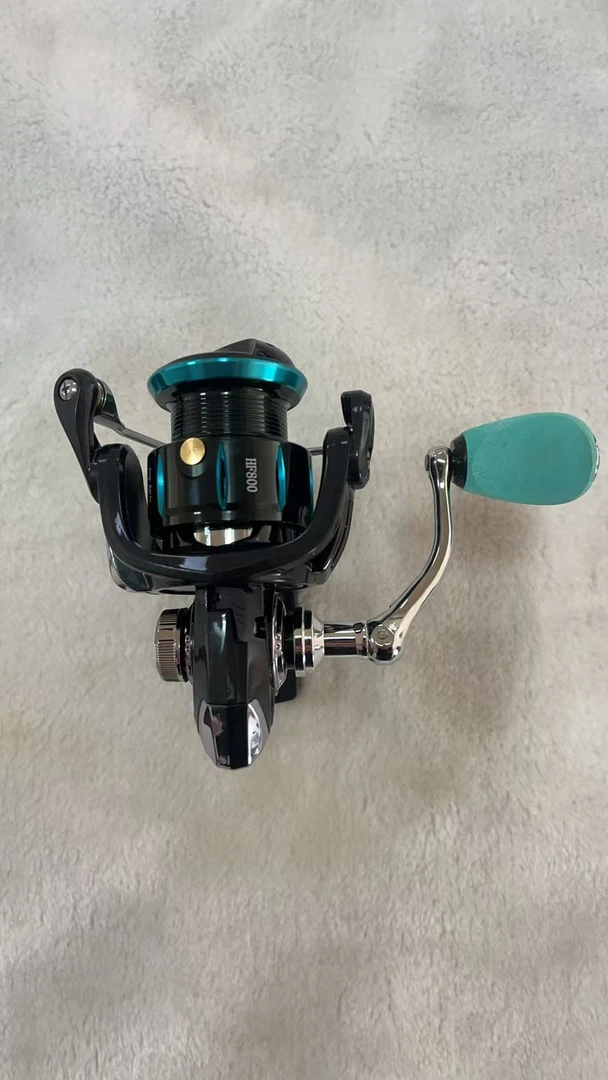 HF纺车轮路亚远投专用鱼线轮防海水仿车轮海竿矶钓竿路滑渔轮