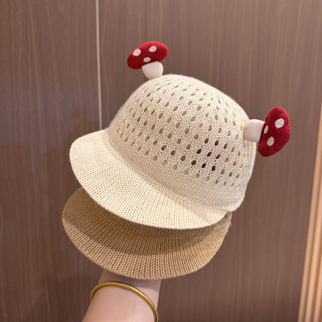 儿童帽子婴幼儿夏季镂空透气鸭舌帽男女童遮阳帽小宝宝夏天防晒帽