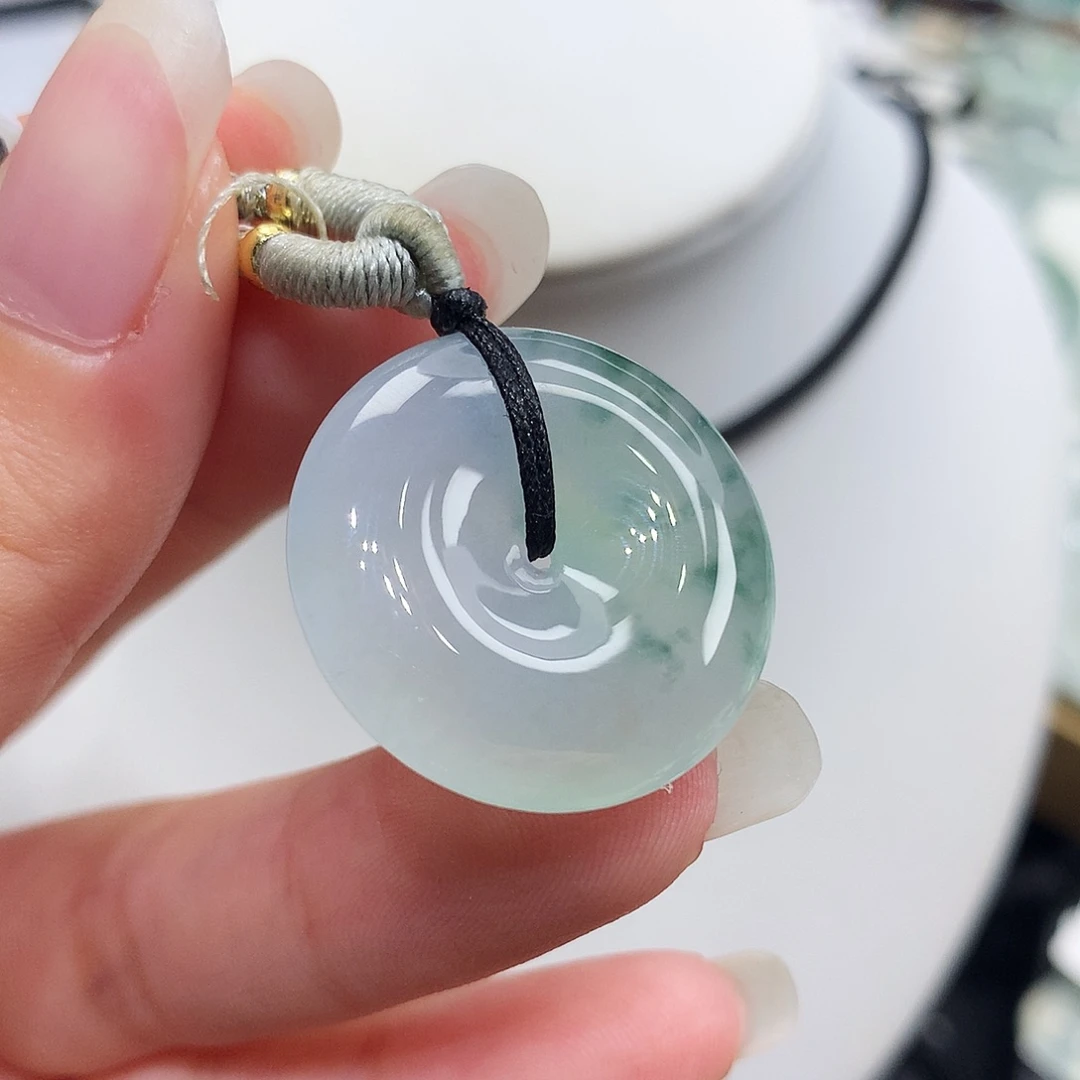 翡翠未镶嵌胸饰翡翠44，24.1/5.8