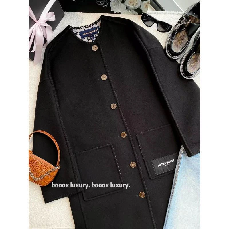 99新 LouisVuitton/路易威登  qq984 25ss内里老花满印大衣 38码