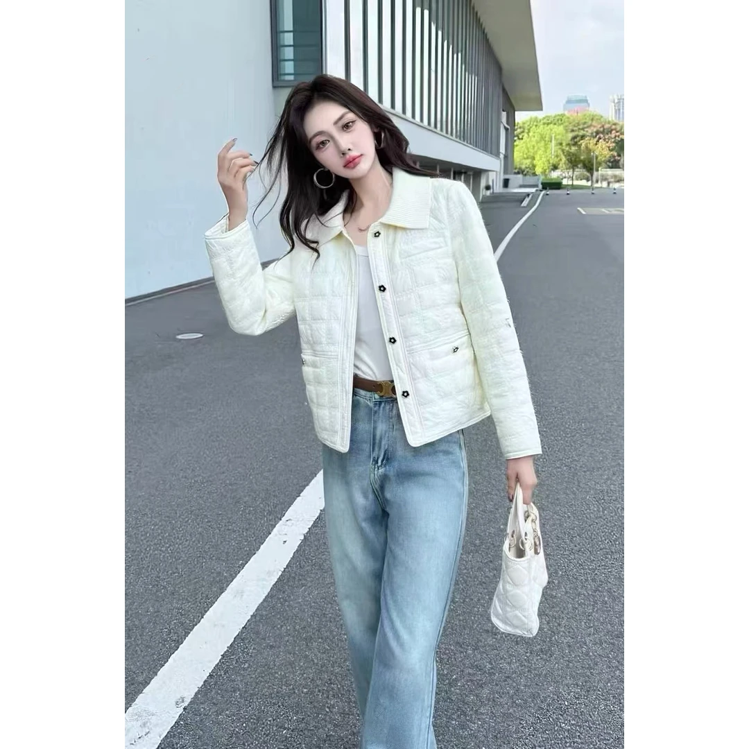 常规修身型女直下摆短外套秋冬洋气W277