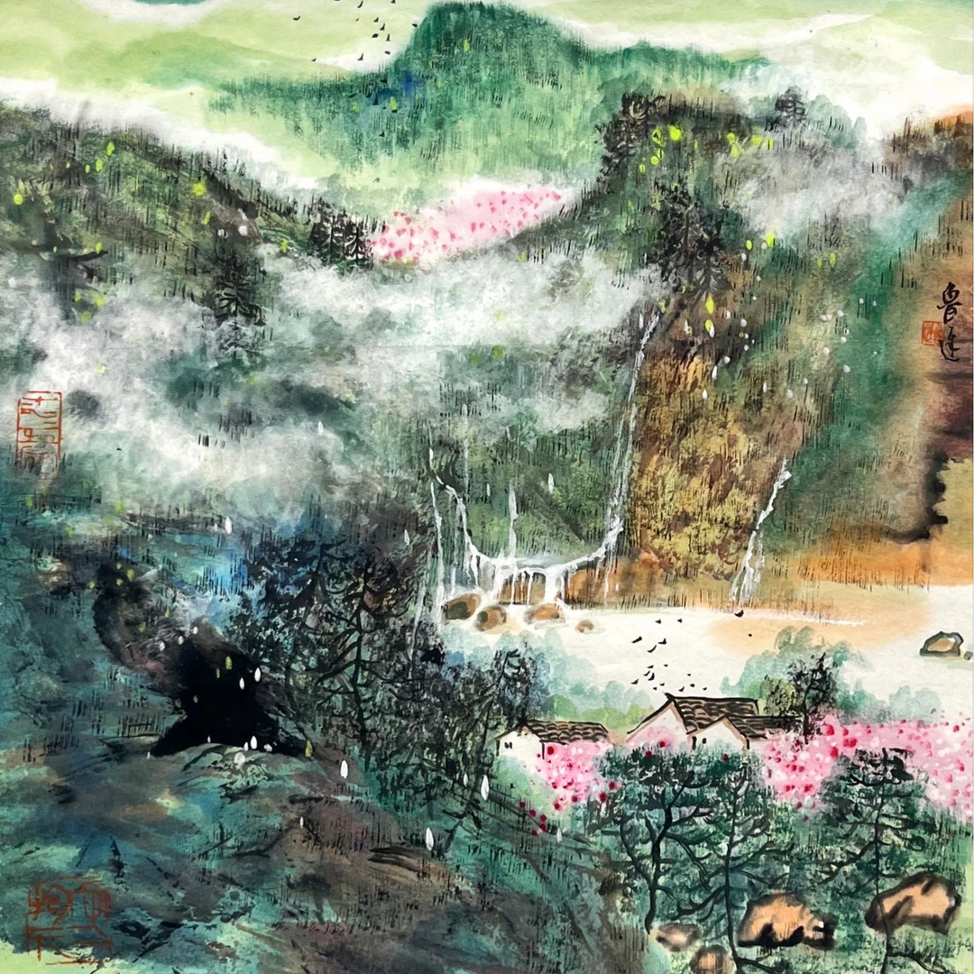 鲁迟-纸本-34*34cm