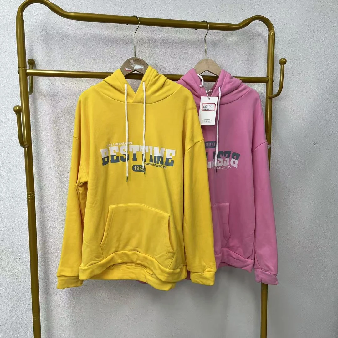 唯琳剪标   8仓B6-12-2154款     春季字母连帽长袖卫衣