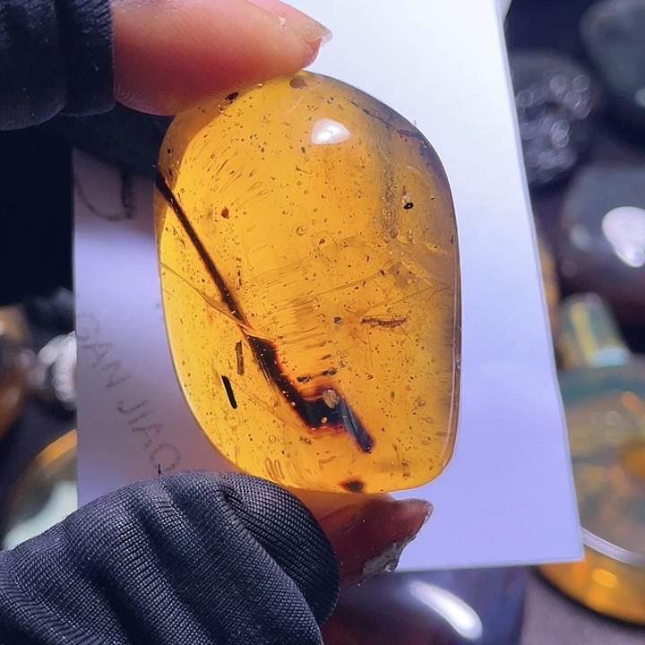 琥珀裸石未镶嵌兜*兜，。