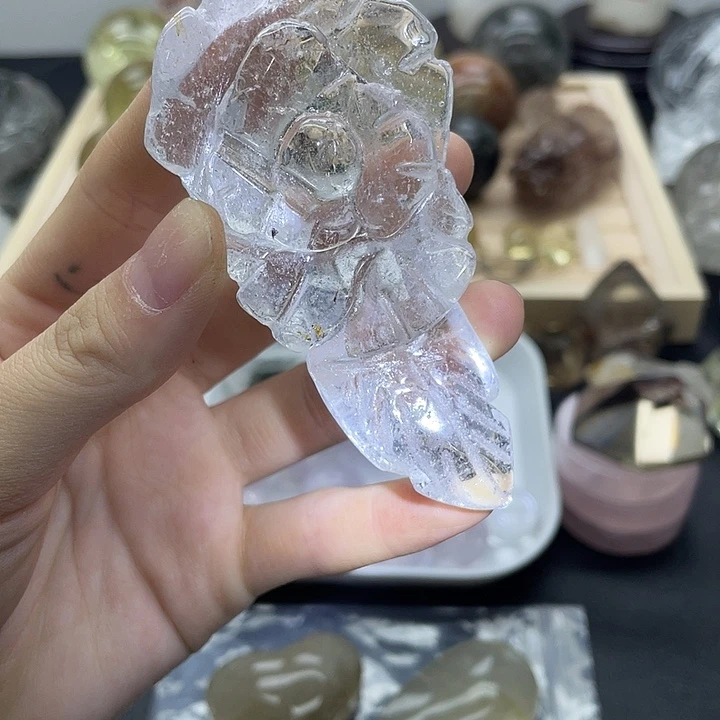 发晶未镶嵌珠宝半成品105水晶