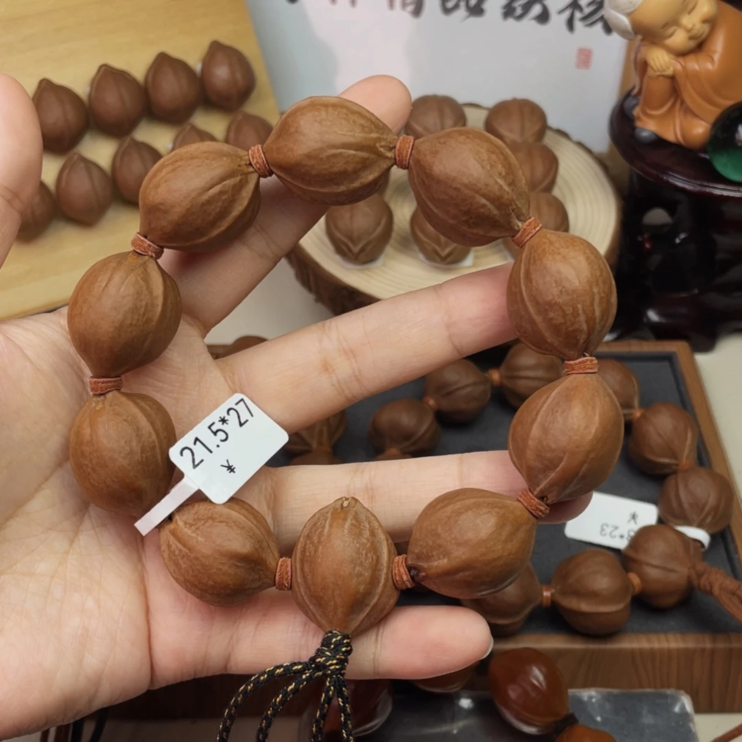 奔***志手串/手链橄榄核21.527梅林铁核