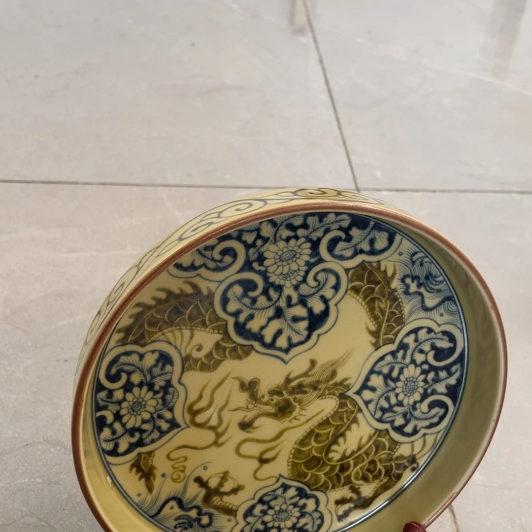 瓷片景德镇釉里金如意穿花龙大壶承