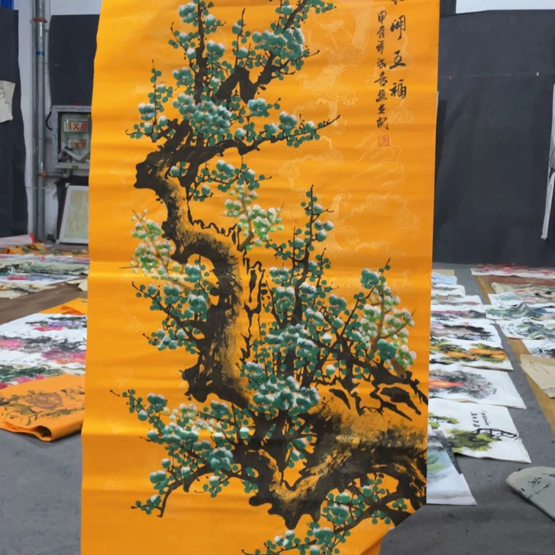 国画国画作品画心一张