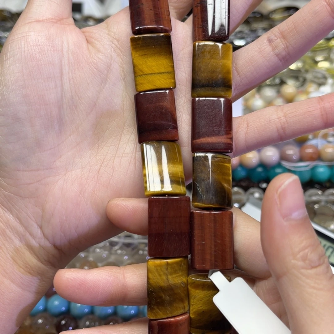 玛瑙/玉髓散珠天然虎眼卡15✖️20长条38厘米