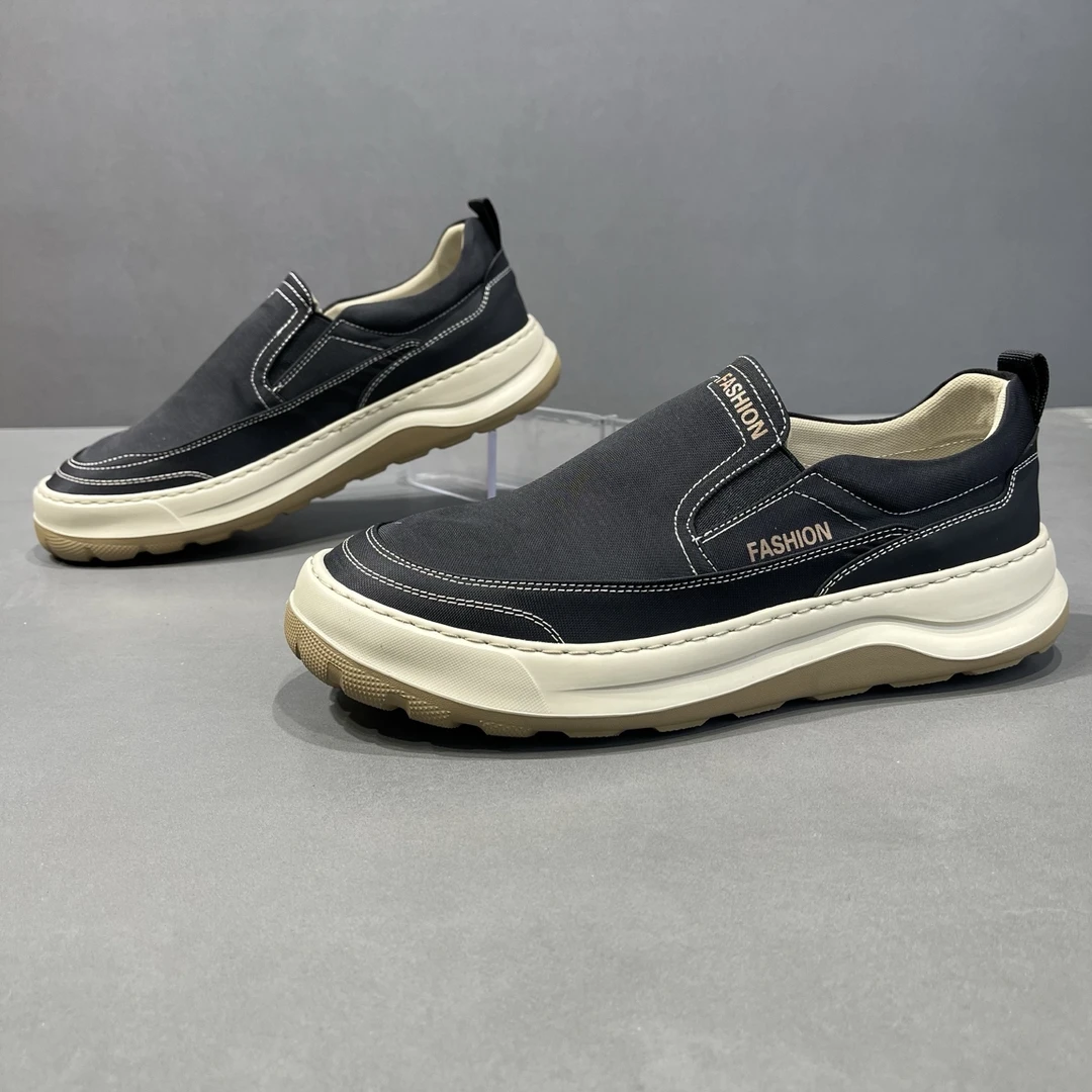 广州欧丽龙男鞋春款靓仔布鞋融化靓仔潮鞋超轻防水针织布鞋