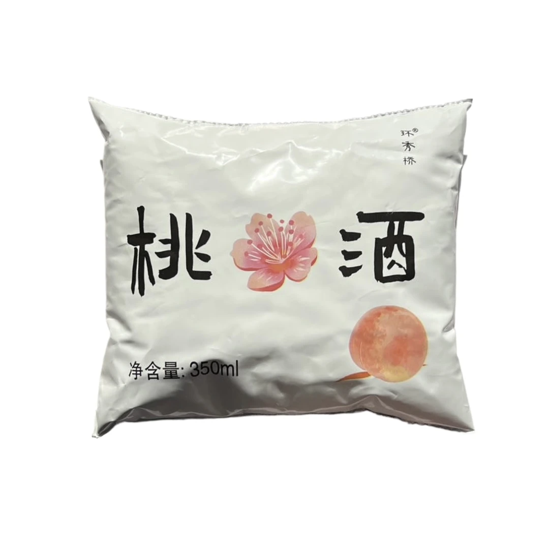 环秀桥桃酿桃酒蜜桃酒低度微醺甜酒花果酒6度袋装350ML