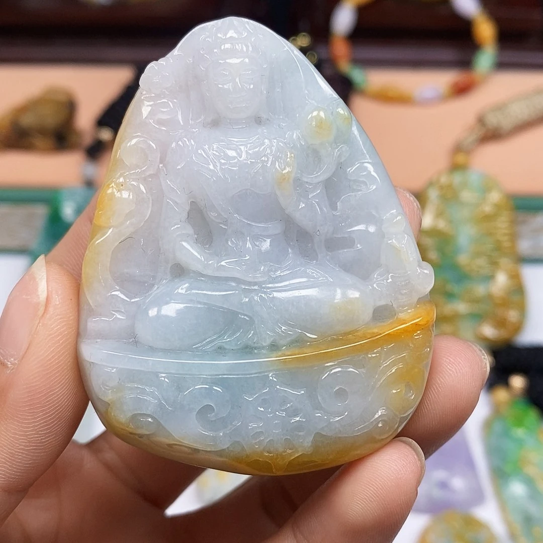 颈饰未镶嵌翡翠翡翠A货一物一证