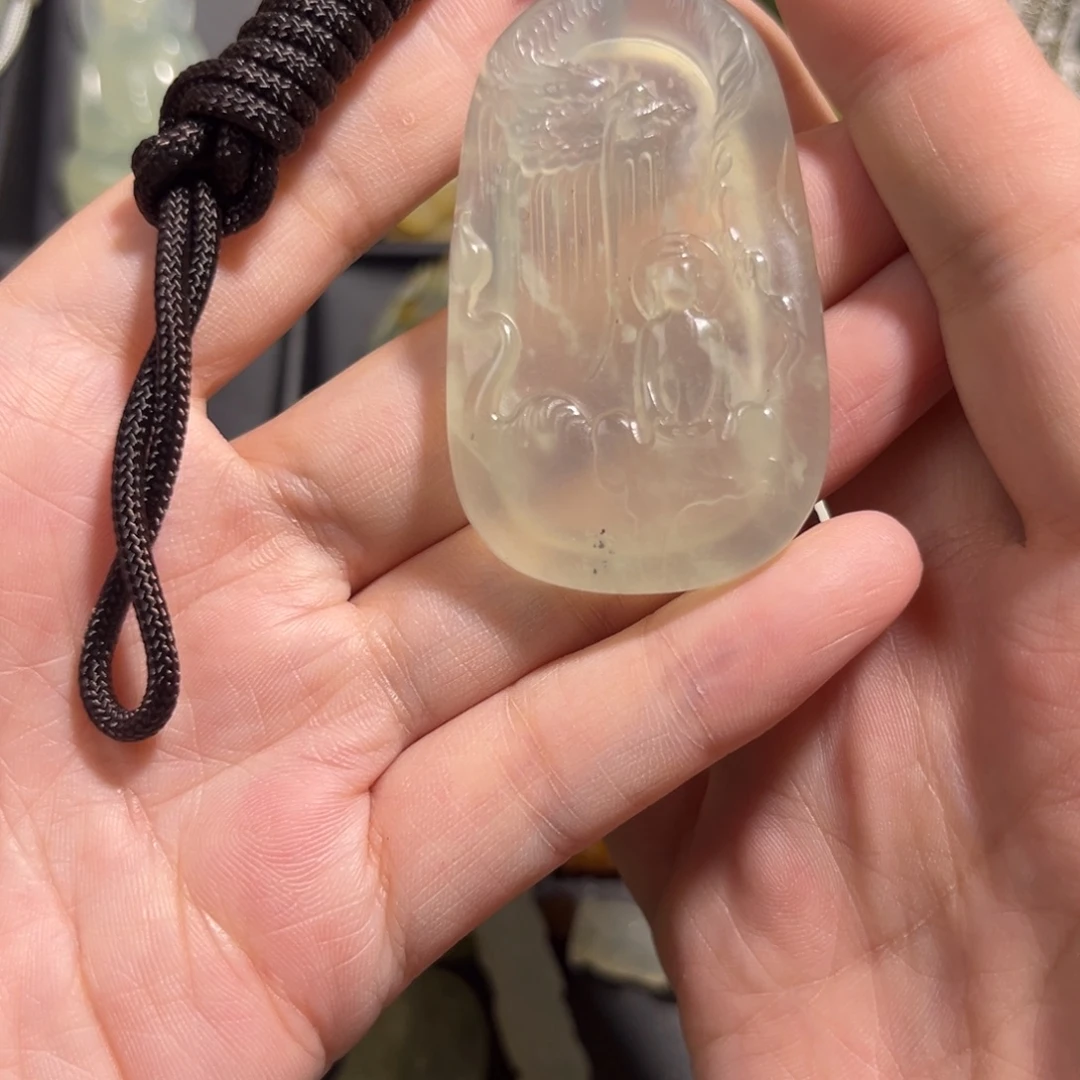 蛇纹石玉未镶嵌吊坠(不含链)