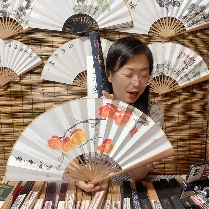 绢布/宣纸/竹事事如意十寸手绘