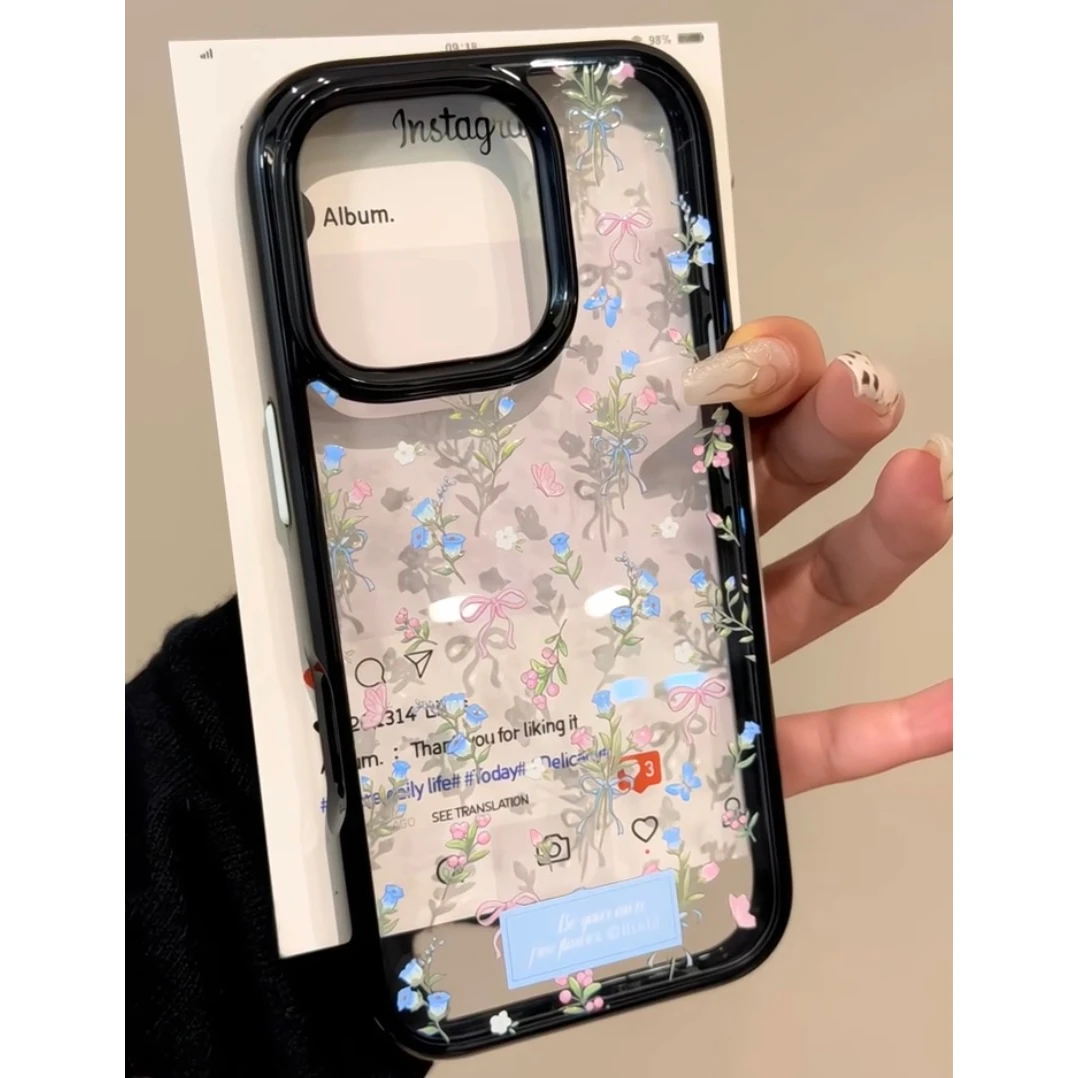 灏吉象满屏小碎花适用于苹果16promax手机壳15简约14新款13个性12