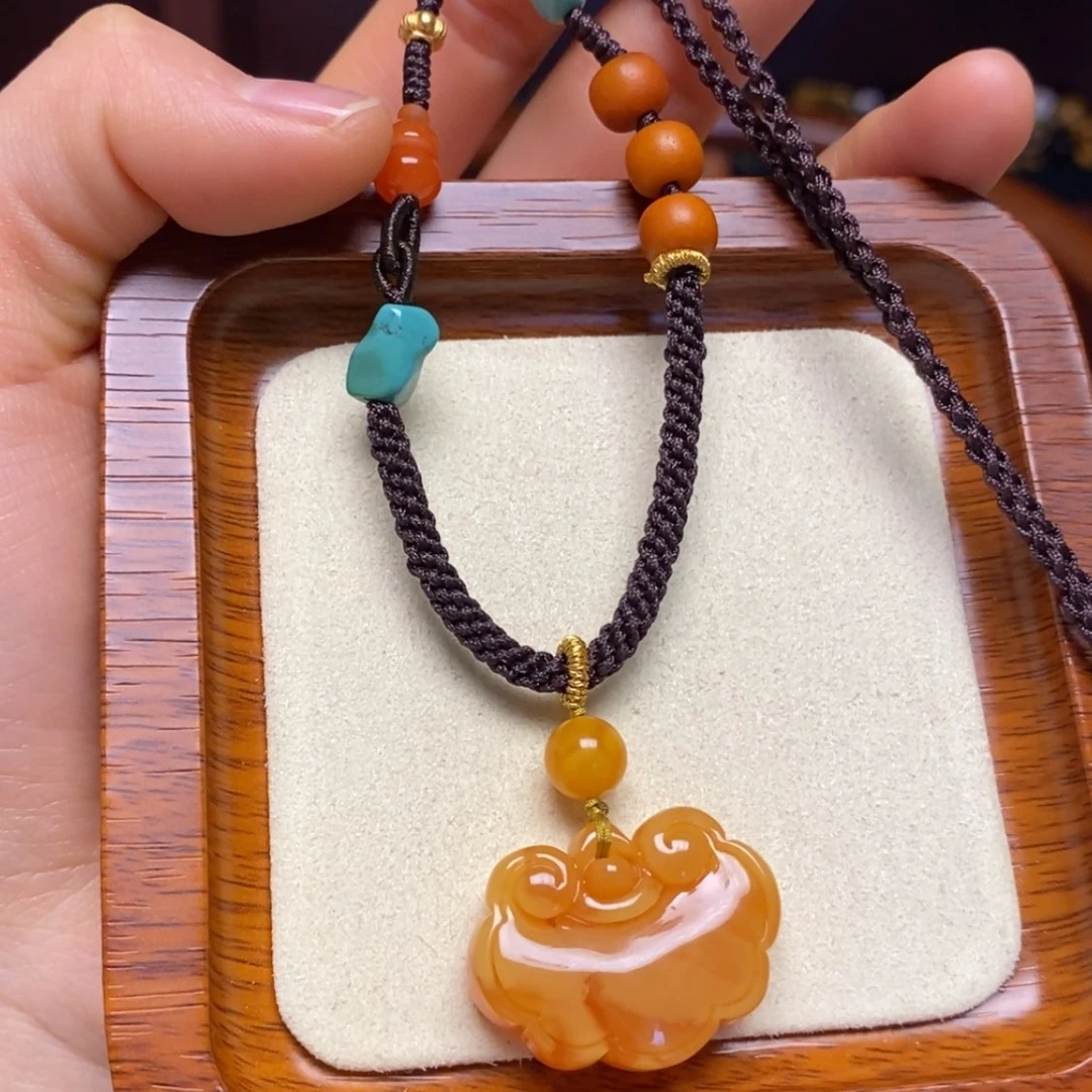 【闪购商品】蜜蜡颈饰未镶嵌项链