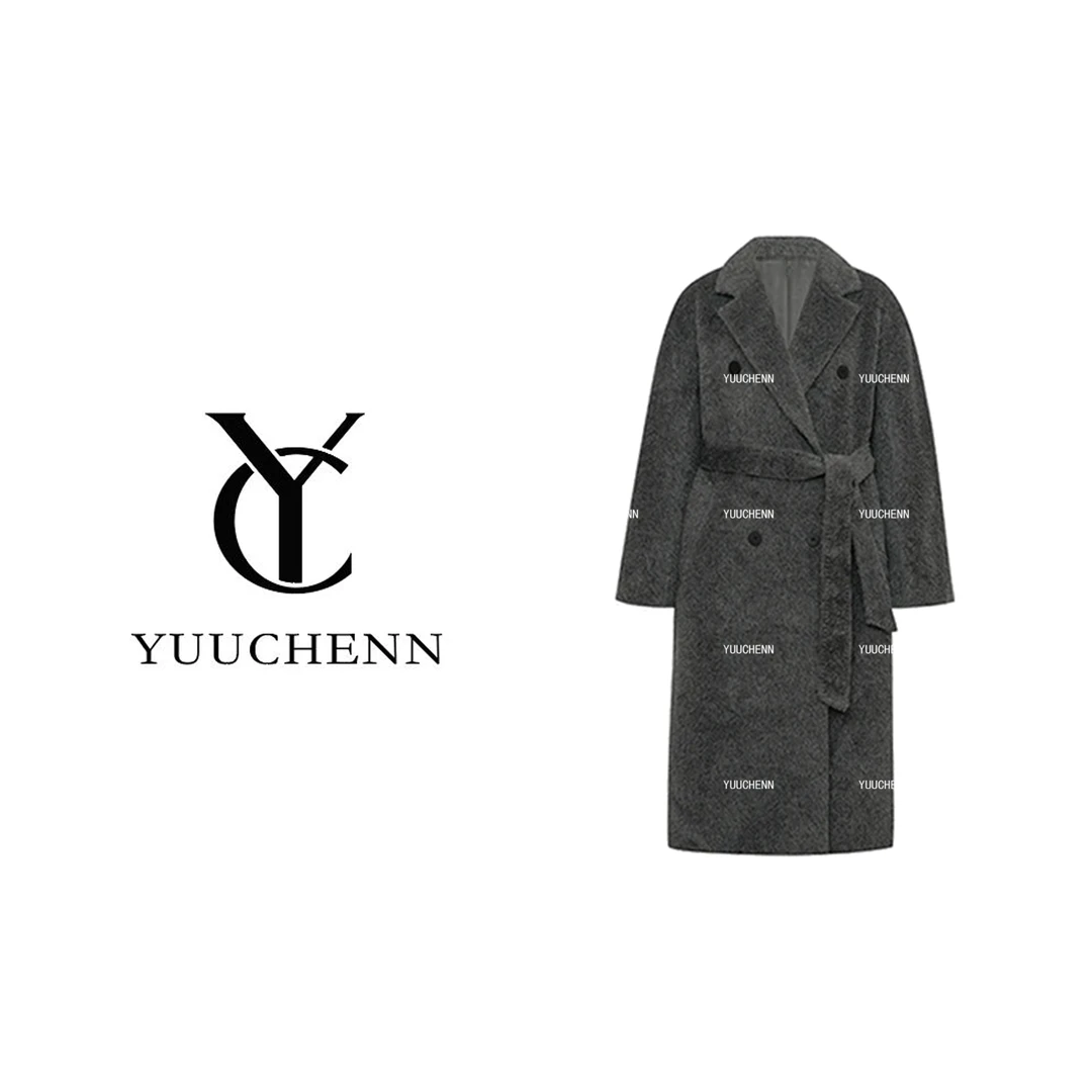 YUUCHENN 羊驼毛女中长款常规款外套百搭女装CC2C1919