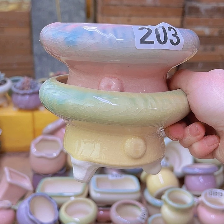 红陶陶瓷花盆当场满12包邮