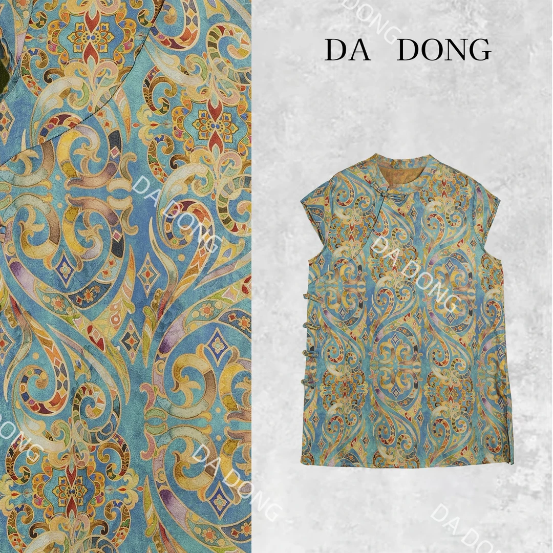 遇见--中式国风气质时尚百搭小众夏季复古宽松休闲轻奢连衣裙