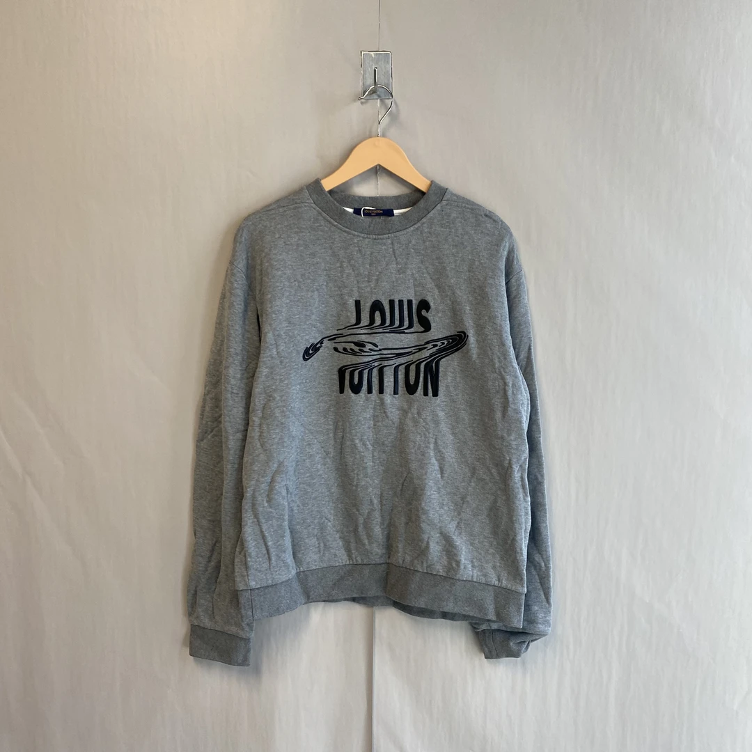 99新 LouisVuitton/路易威登 扭曲字母LOGO卫衣 L码 #5585