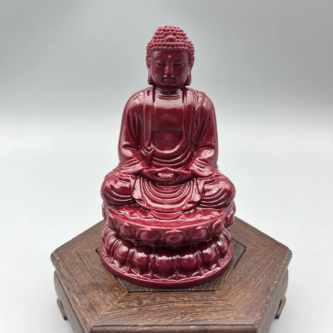 含辰砂工艺品BJ067-紫色佛摆件