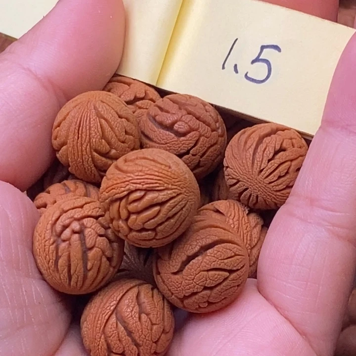 秦岭龙纹桃核16颗