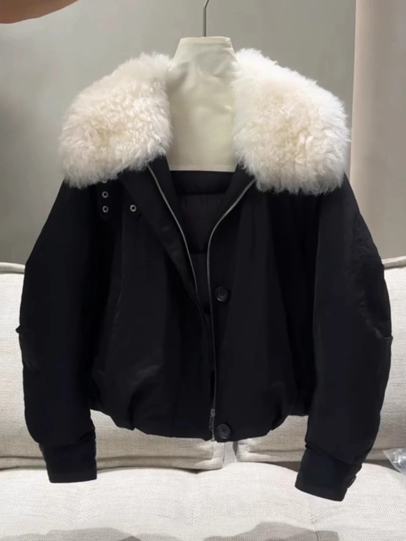 气质毛领短款设计感女冬季2025新款小个子小众保暖棉服派克服外套