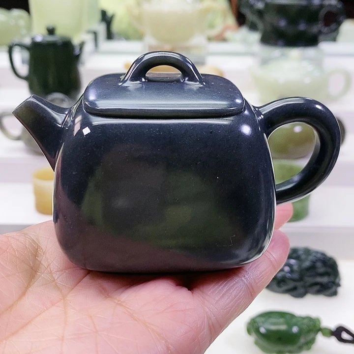 未镶嵌和田玉挂件茶壶170ml