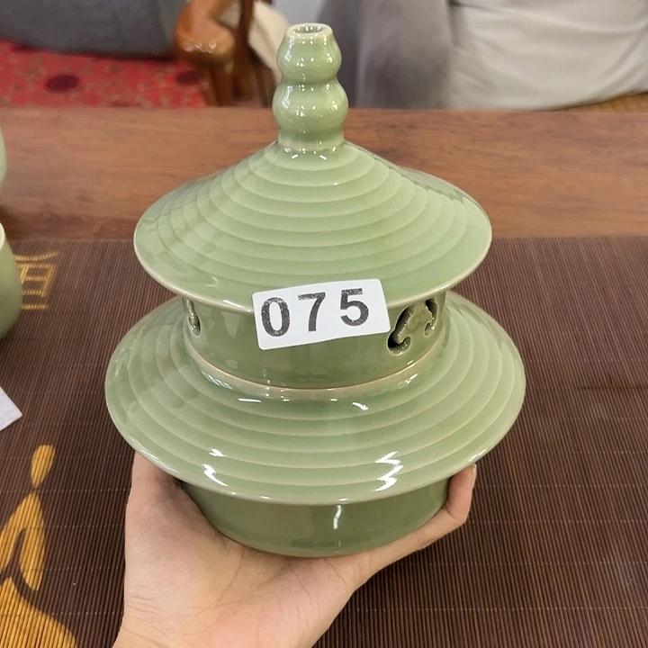 龙泉云间青瓷小米茶器