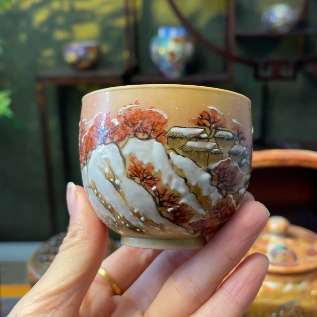 手工绘画作品杯杯