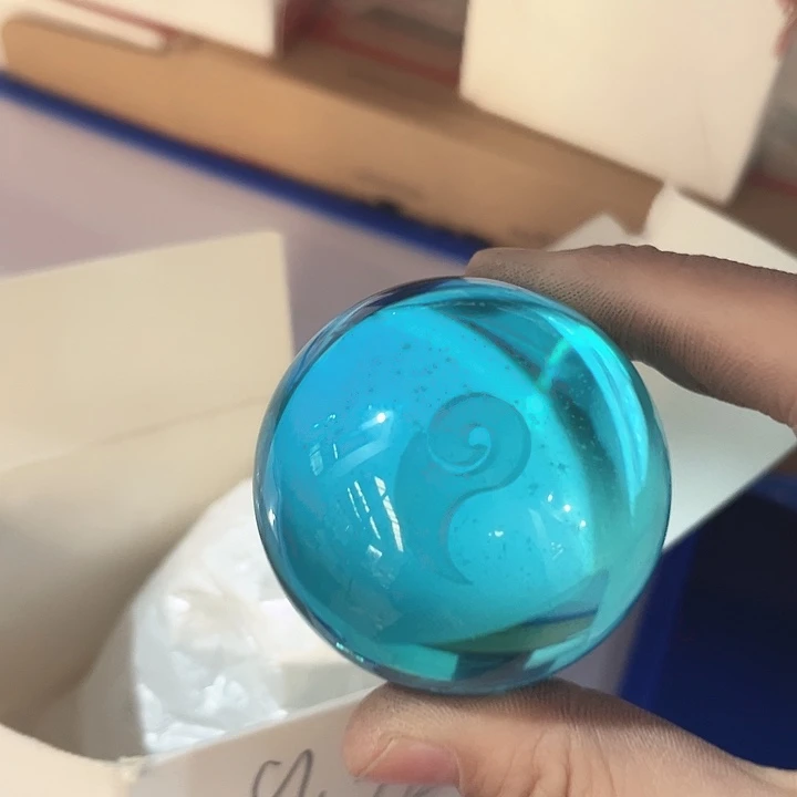 水晶星空玻璃球2个