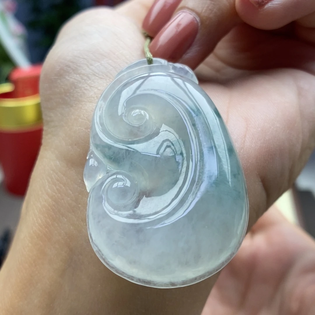 翡翠未镶嵌颈饰吊坠29