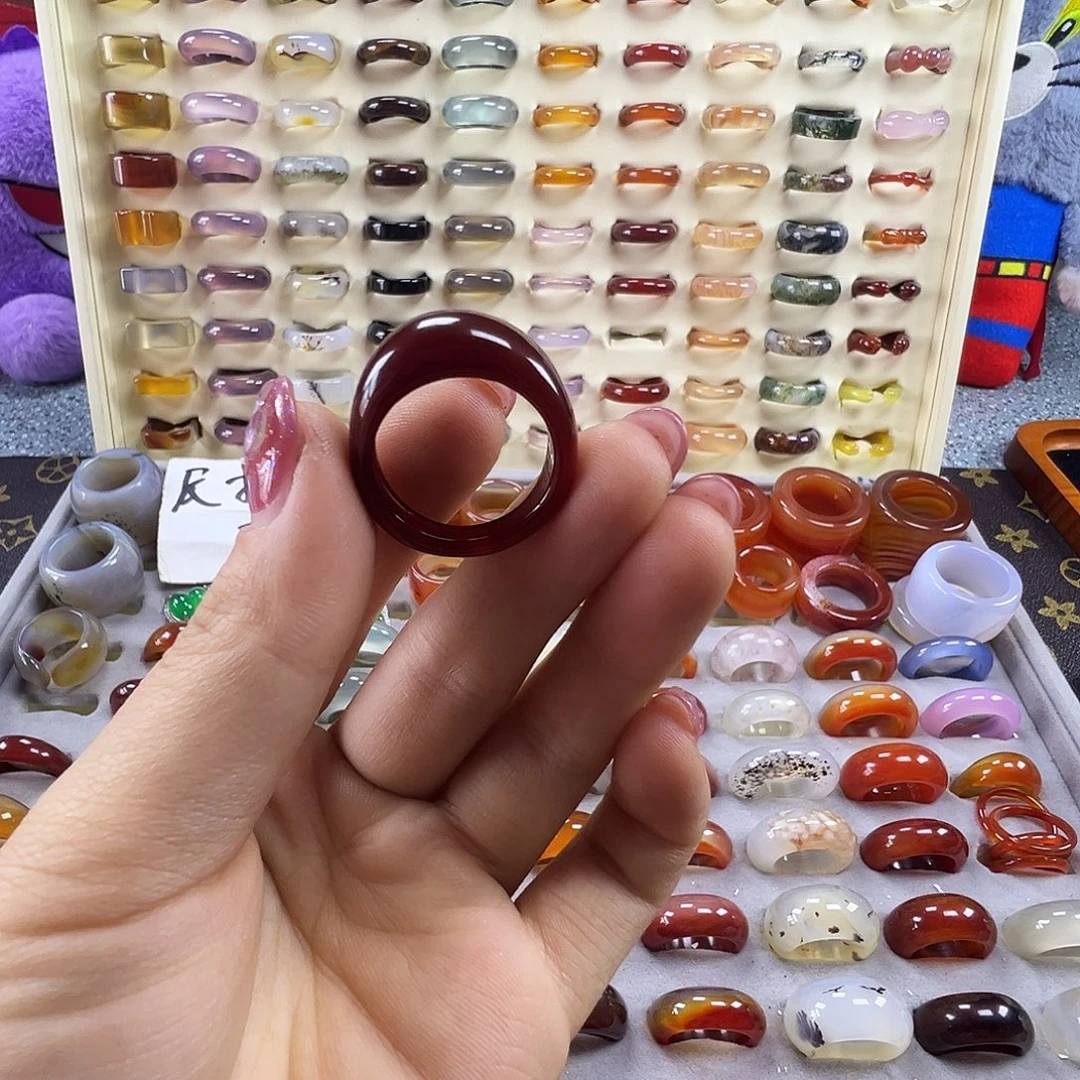 用***1玛瑙/玉髓未镶嵌戒指A3不退换19.5港22