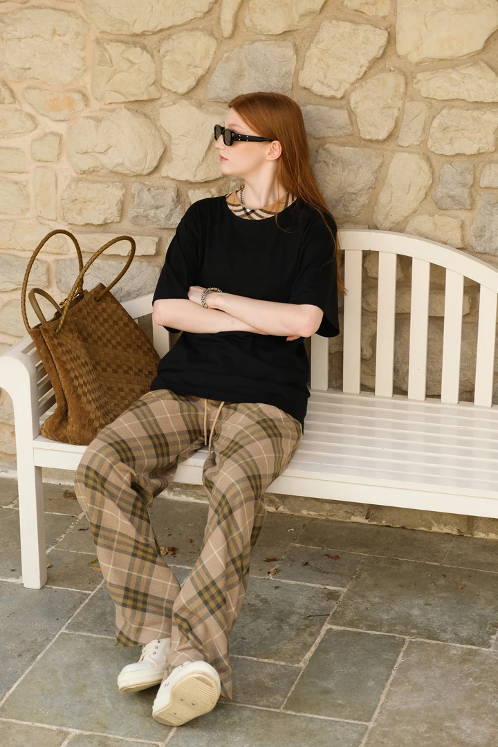 【春夏新品】非常好搭配 颜色巨好看的夏季格子裤男女款棉质宽松