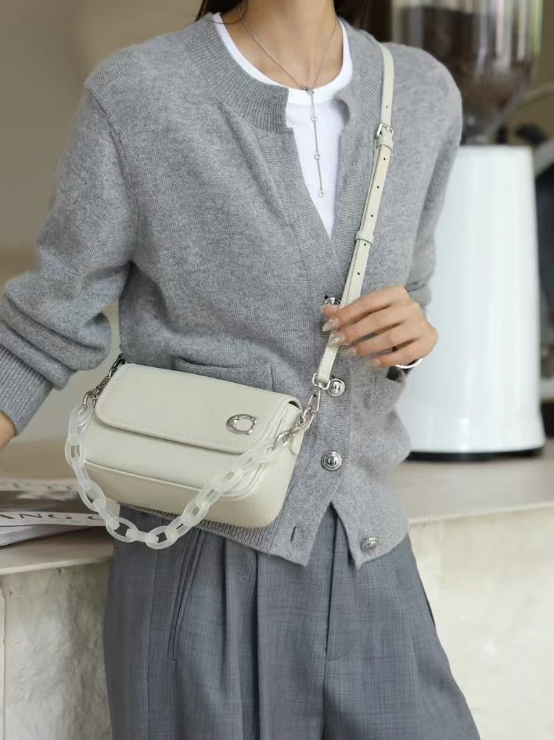 火火家时尚百搭真皮潮流经典多功能高品质牛皮手提包68862