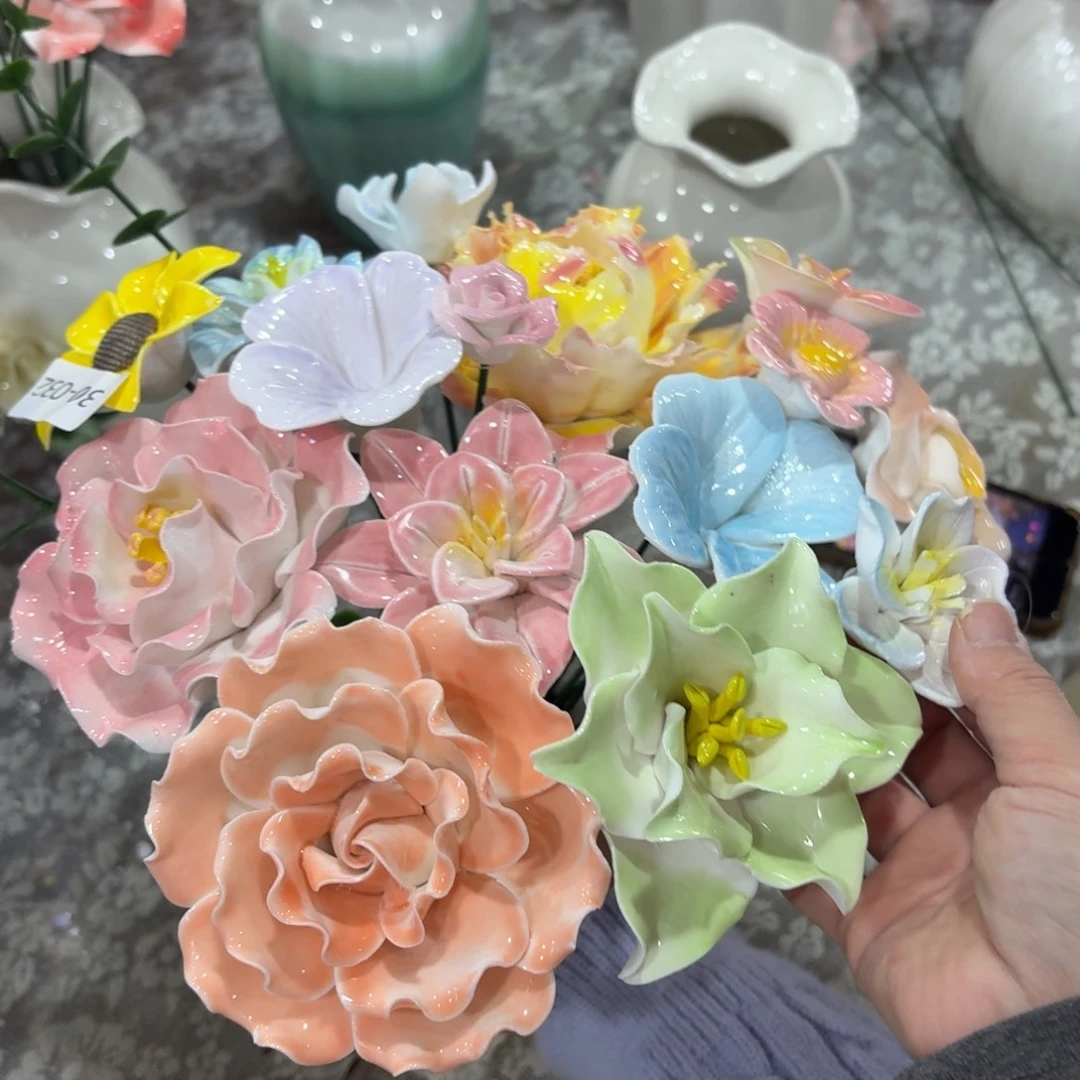 3032 陶瓷花拍满20元发货退款拉黑