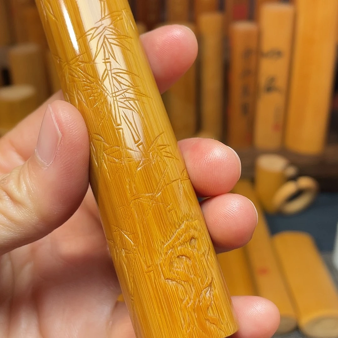 竹经典的竹石图原创作品