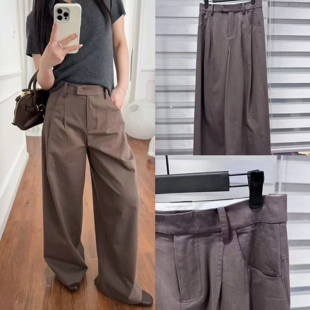 巴恩风～工装穿搭代表利落干练大阔腿裤显瘦气质时尚休闲复古简约