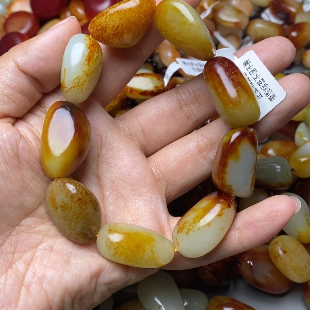 和田玉手链未镶嵌用****1