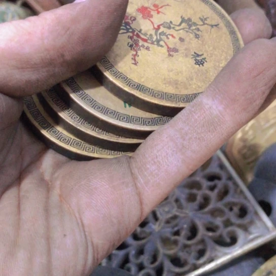 柳***石闪电购铜摆件工艺品