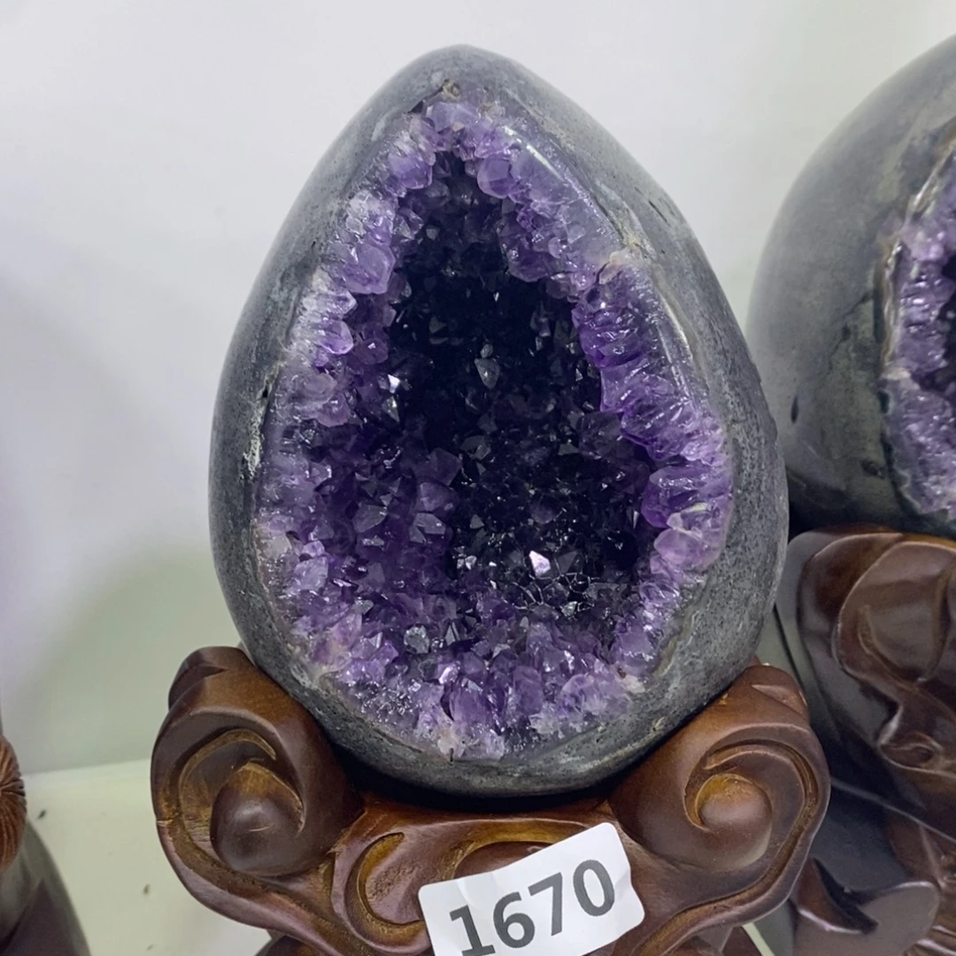 六***师未镶嵌紫晶大型摆件（非配饰）紫水晶1670