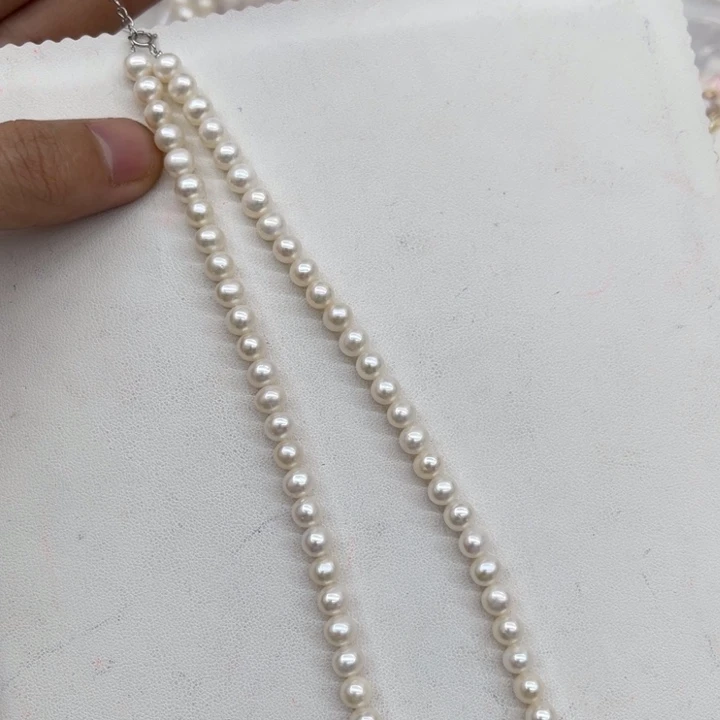 颈饰淡水珍珠银S925镶嵌00754