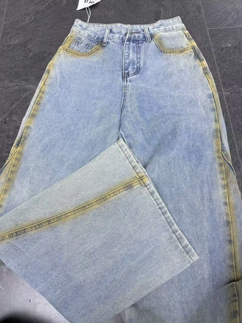 F5-4蓝色“黄边“牛仔裤（9007）